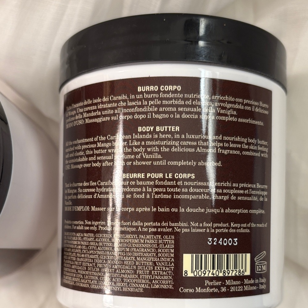 *New* Perlier Caribbean Vanilla Body Butter Set of 2 - Picture 2 of 3